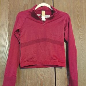 NWT PINK 1/4 zip